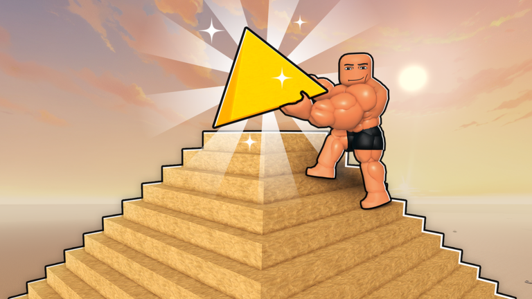The golden capstone completes the pyramid